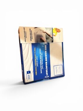 Bed-Making Helper with White Fabric Insert - Blue Packaging (King)